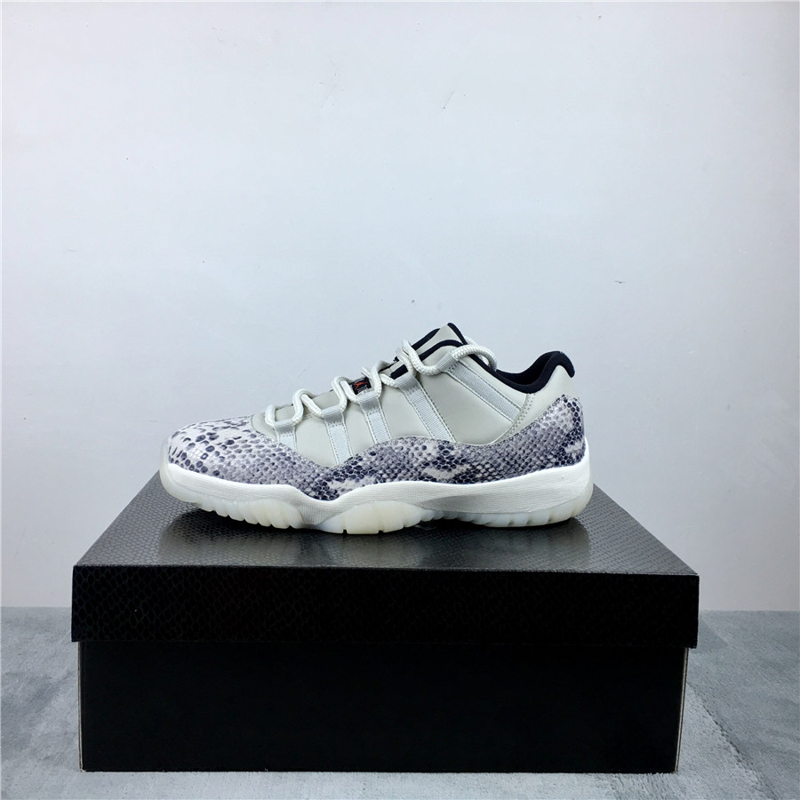 2019 Air Jordan 11 Retro Low SE Snakeskin Grey Shoes